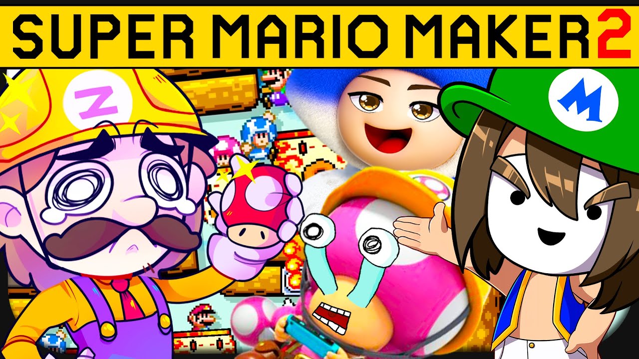 Endlose Qualen mit 4 YouTubern in SMM2! ☆ Super Mario Maker 2