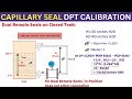 Dp level transmitter calibration for diaphragm seal with capillary