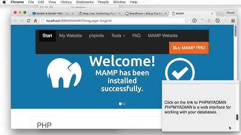 Install Wordpress with MAMP