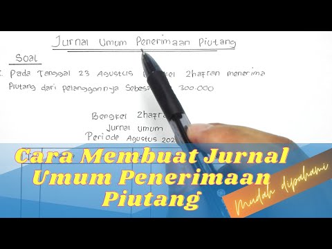 Video: Apa jurnal untuk piutang?