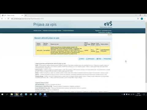 eVS Prijava za vpis: Priloge - elektronska oddaja prilog po tem, ko je prijava za vpis že oddana