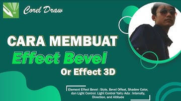 cara membuat effect bevel / 3D di Corel draw cepat dan mudah