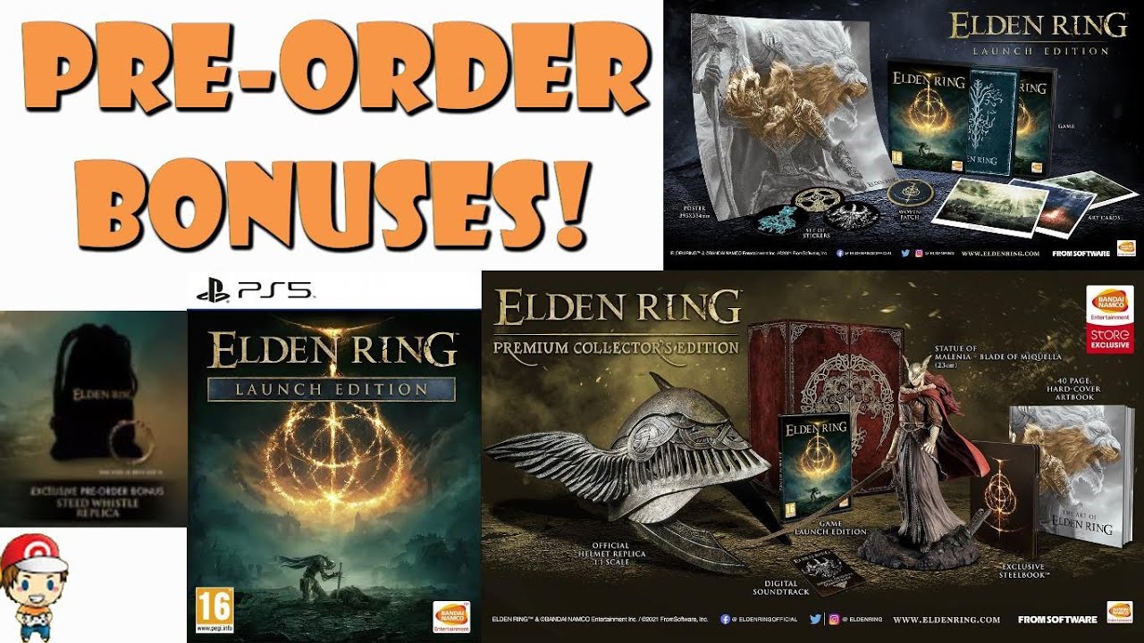 The Best Pre-Order Bonuses for Elden Ring! (Buyer's Guide) - YouTube