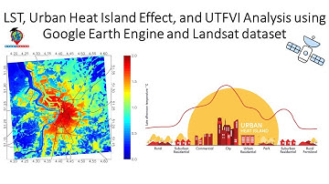 LST, Urban Heat Island Effect, and UTFVI Analysis using Google Earth Engine and Landsat dataset