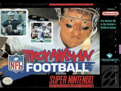 Troy Aikman NFL Football (Super Nintendo) - Los Angeles Rams vs. Arizona Cardinals