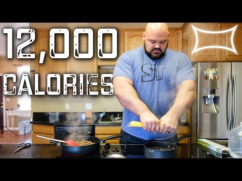 World's Strongest Man — Full Day of Eating (12,000+ calories)