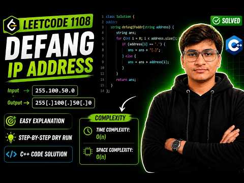 LeetCode 1108 | Defanging an IP Address | Easiest String Problem in C++