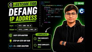 LeetCode 1108 | Defanging an IP Address | Easiest String Problem in C++
