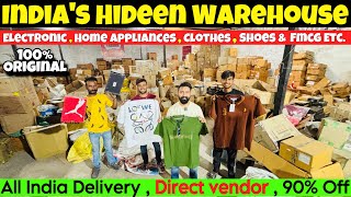 Flat 95% OFF Amazon Flipkart Return Warehouse | WHOLESALE ₹50/KG | Cheapest Electronics &amp; FMCG