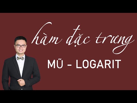 HÀM ĐẶC TRƯNG GIẢI TOÁN MŨ - LOGARIT