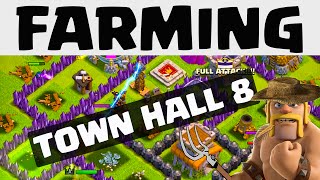 Clash of Clans Update ♦ FARMING ♦ Town Hall 8 Farming and Defense Strategy ♦ CoC ♦