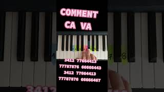 Comment ca va - piano tutorial #pianotutorial #howtoplay #piano #tutorial #jakzagrać #viral #music