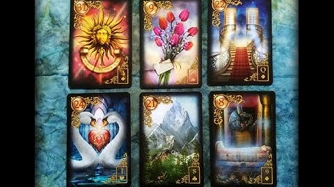 1 minute Lenormand Reading, job question, double line of 3.