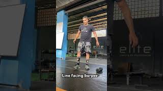 Line facing burpee
