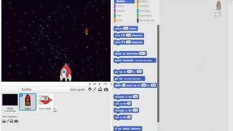 Scratch tutorial.How to shoot a bullet in scratch.