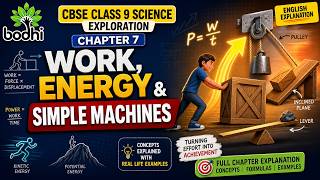Work, Energy and Simple Machines |CBSE Class 9 Science Exploration Ch-07 | Full Explanation #science