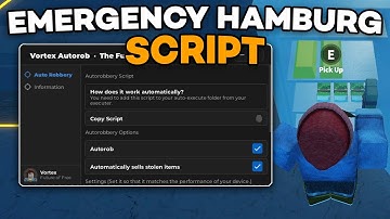 [FREE] Emergency Hamburg Script | Auto Rob 900k P/HOUR, Auto Farm, Auto Sell | PC & MOBILE