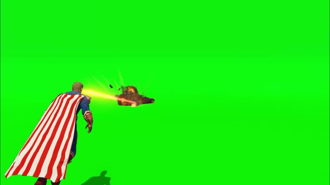 Homelander car blast green screen green_screen rgb vfx YouTube