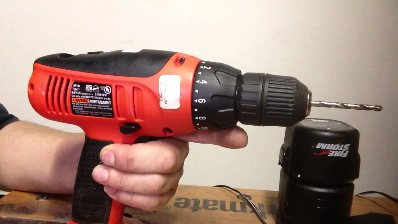 Black and Decker battery drills 