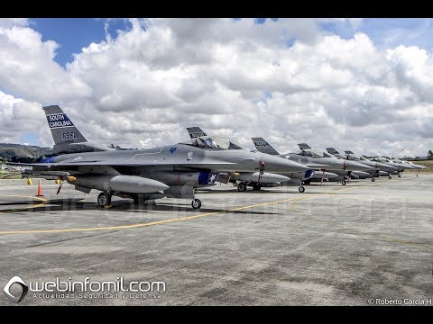 EEUU mantiene desplegada en Colombia escuadrilla de cazas F-16 en medio de tensiones con Venezuela