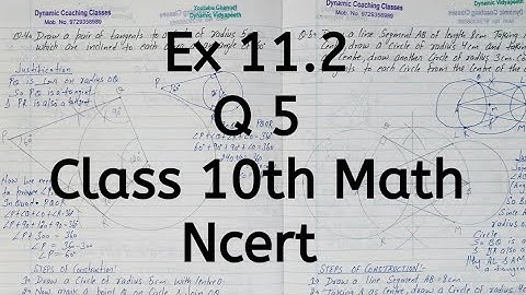 Ex 11.2 | Q 5 | Chapter 11 | Constructions | Class 10 Math | Ncert