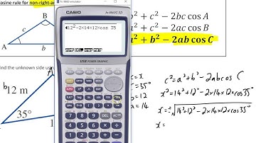 11BT3U9L3 Cosine rule finding unknown sides and angles includes problems
