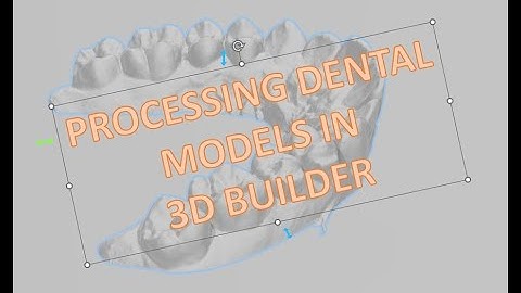 Processing Dental Model in 3D Builder