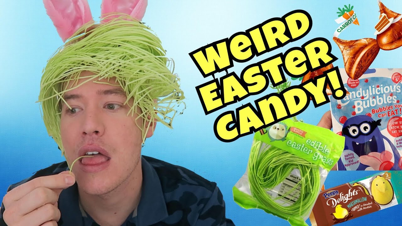 TRYING WEIRD EASTER CANDY! - YouTube