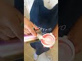 Wait for the Pink pour ☕Barista makes cute art satisfying 2026 #viral #views #shorts #latteart