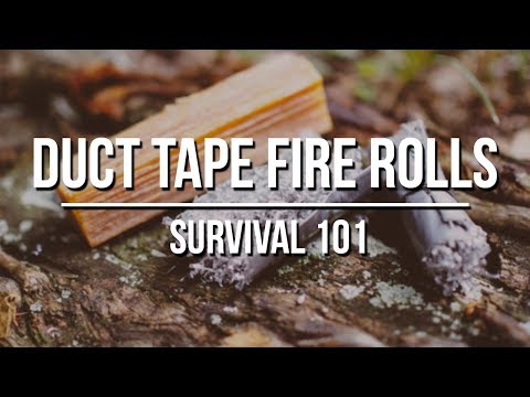 Duct Tape Fire Tinder Rolls