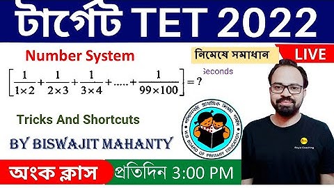 নম্বর সিস্টেম | Number System-02 | SLST PT 2022 Math Class | WB TET 2022 | Roy