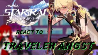 HSR  react to Traveler Angst☆//Genshin impact //Gacha Club//(Male character)#honkaistarrail Part 1