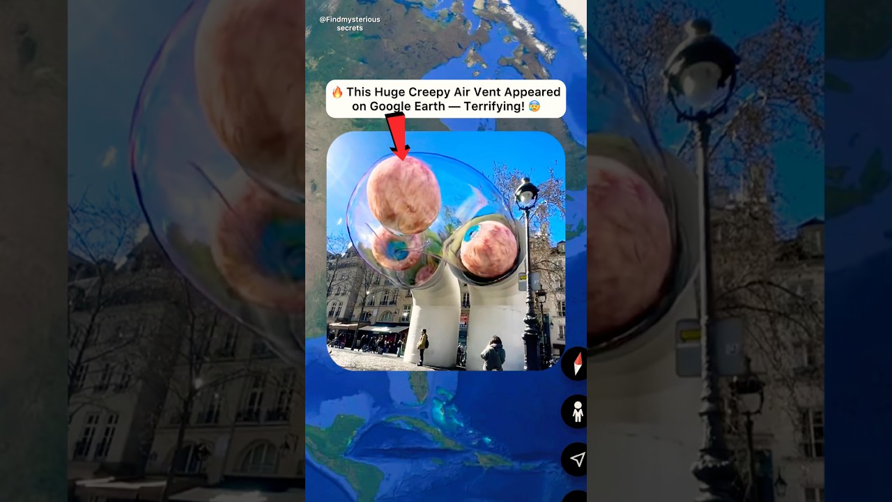 🔥 I Found a Real-Life Giant Air Vent on Google Earth 🌎!#shorts #findmysterioussecrets