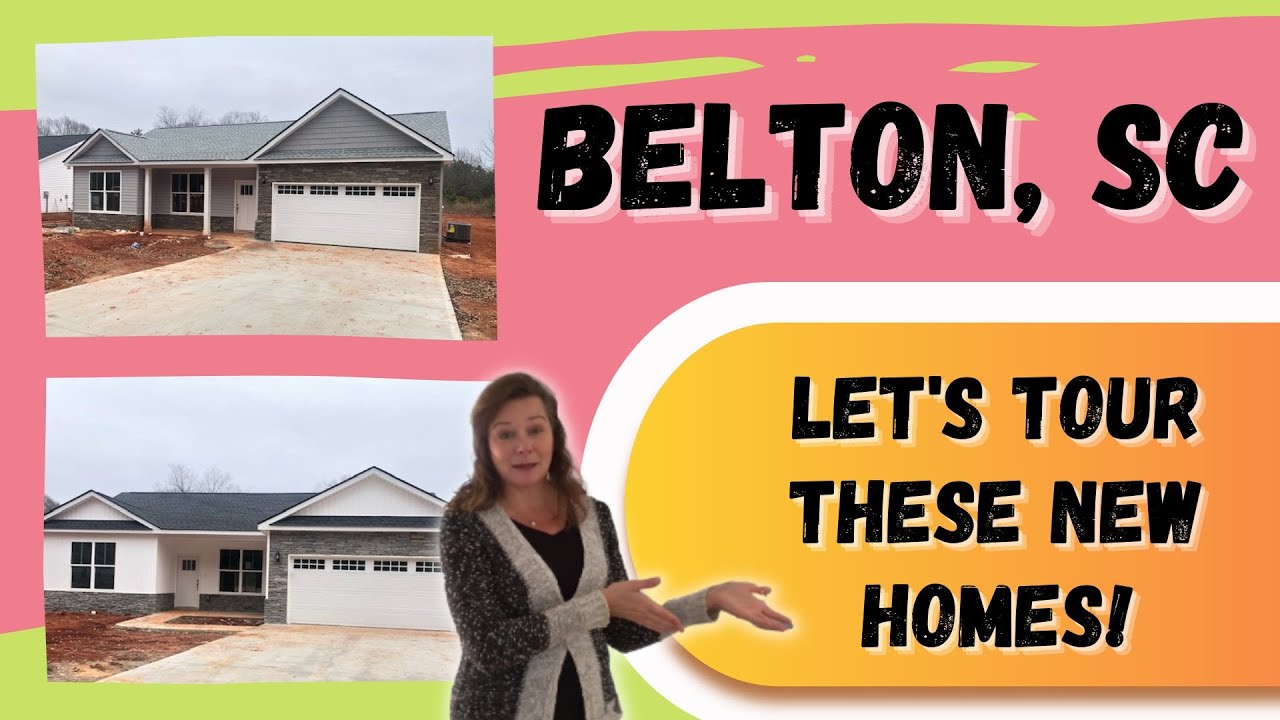 Sneak Peek at New Construction Homes in Belton, SC Plus drive down main