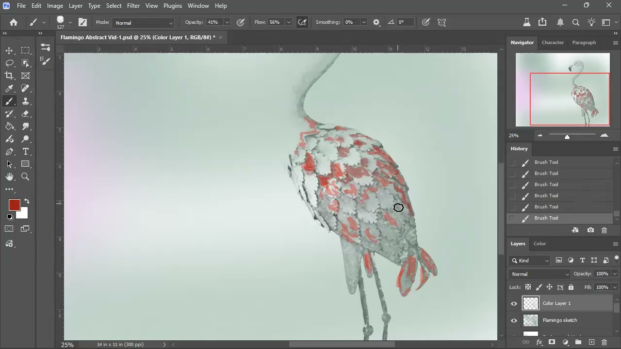 Artist Demonstrates Painting in Photoshop [Unintentional ASMR]