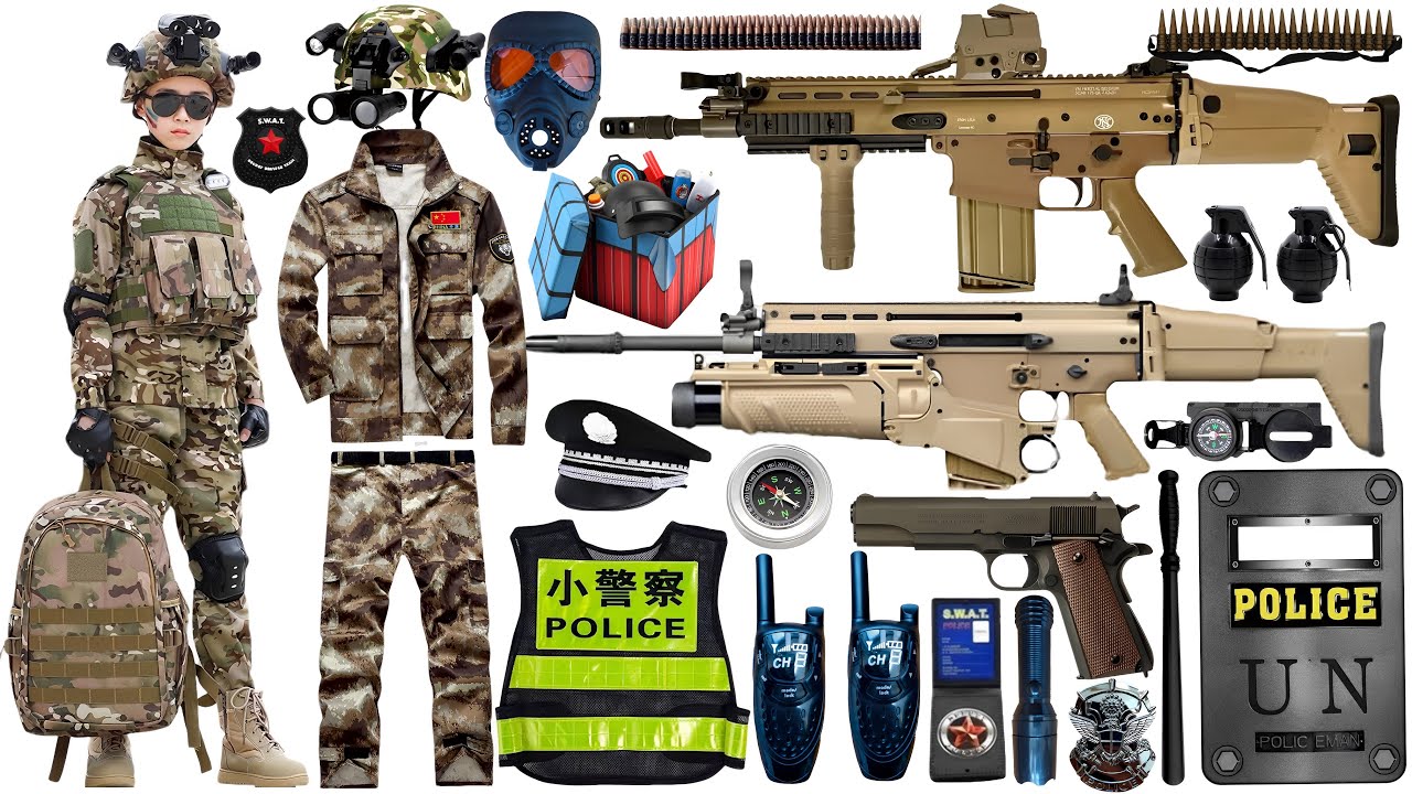 Open box Special Forces Weapon Toy Set, SCAR Assault Rifle