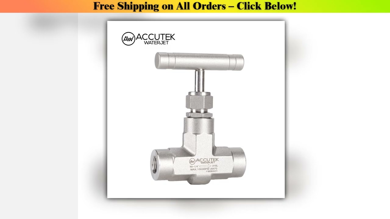 AW 316 Stainless Steel Forged-Body Needle Valves High Pressure (10000Psi) Panel 70Mpa Straight