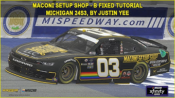 iRacing Xfinity B Fixed Michigan Guide to Qualifying and Race 24S3
