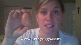 no dye pysanka (vinegar etch)