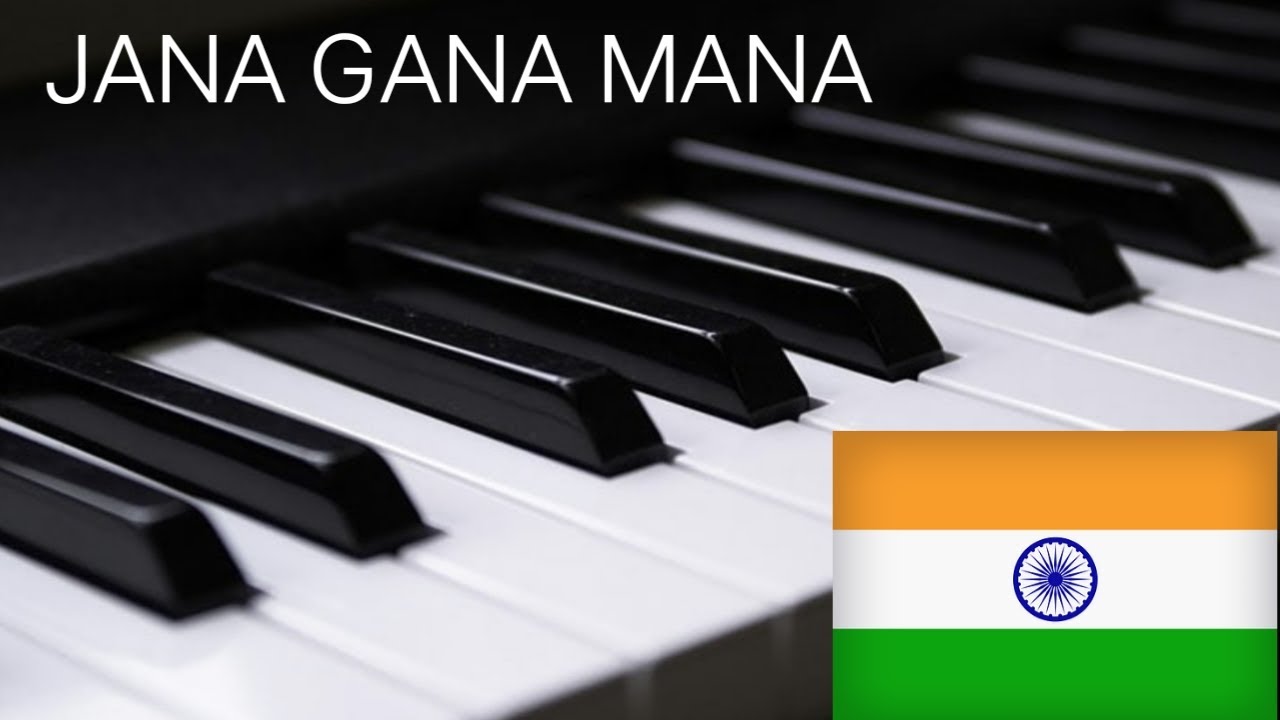 Jana gana mana on keyboard with notes (in description) YouTube