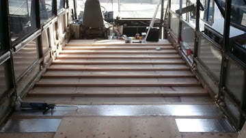 Bus Conversion Tiny House #11 Insulating Floor with Rigid Foam