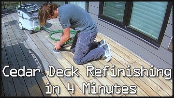 Cedar Deck Refinishing