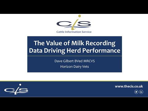 CIS Webinar - The Value of Milk Recording