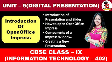 Session - 1 (Introduction of Presentation Software) | CBSE Class 9 Information Technology
