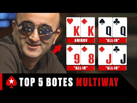 Los 5 mejores BOTES MULTIWAYde la historia del POKER ♠️ PokerStars en Español