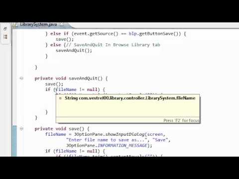 Java: Extended Simple Library System With GUI (Part 39)