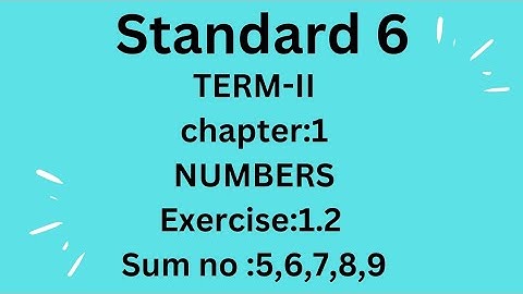 class 6/Term-II/samacheer syllabus/ Ch 1:Numbers/ ex 1.2/ sum no: 5,6,7,8,9/HCF and LCM