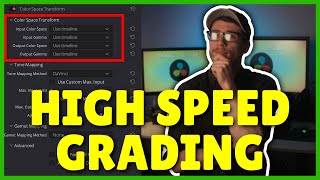 Color Grading with Color Space Transform OFX | DaVinci Resolve