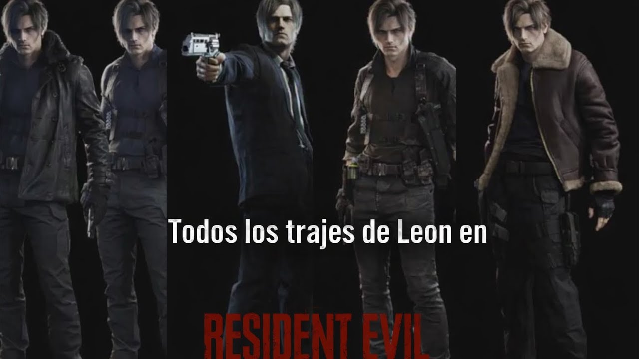 TODOS los trajes de LEON en Resident Evil Réquiem - YouTube