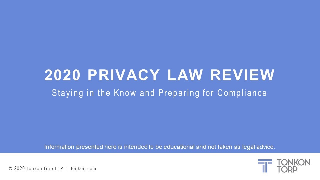 Privacy Law Review - YouTube